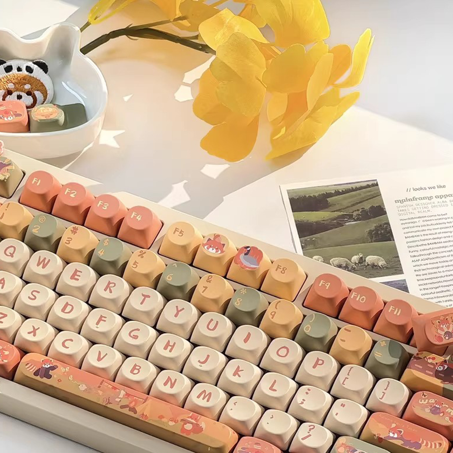 Red Panda Keycap Set