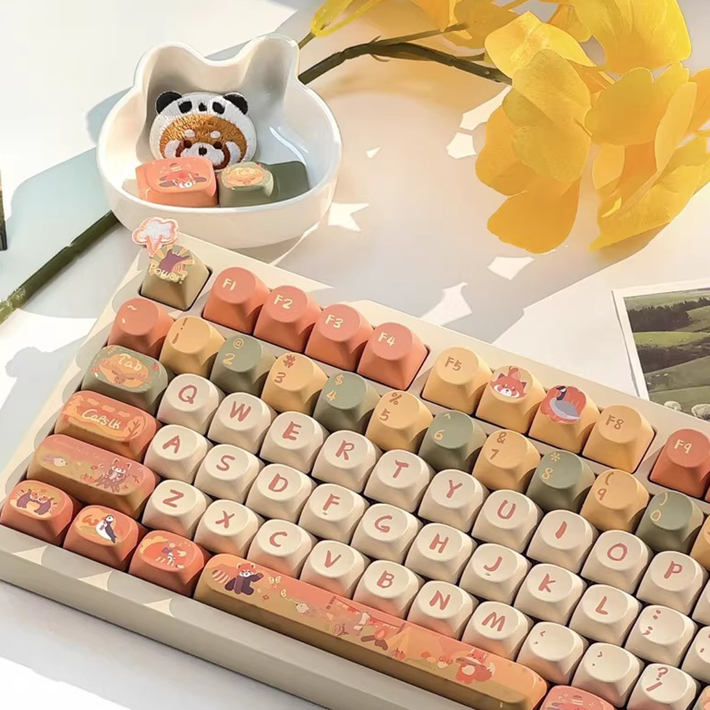 Red Panda Keycap Set