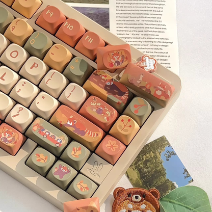 Red Panda Keycap Set