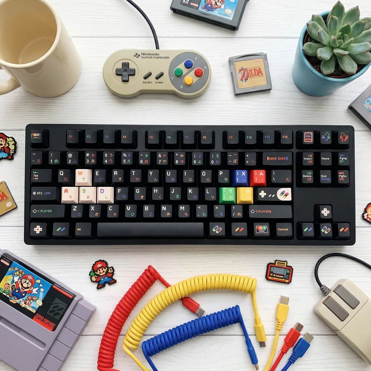 Retro Arcade Dark Keycap Set