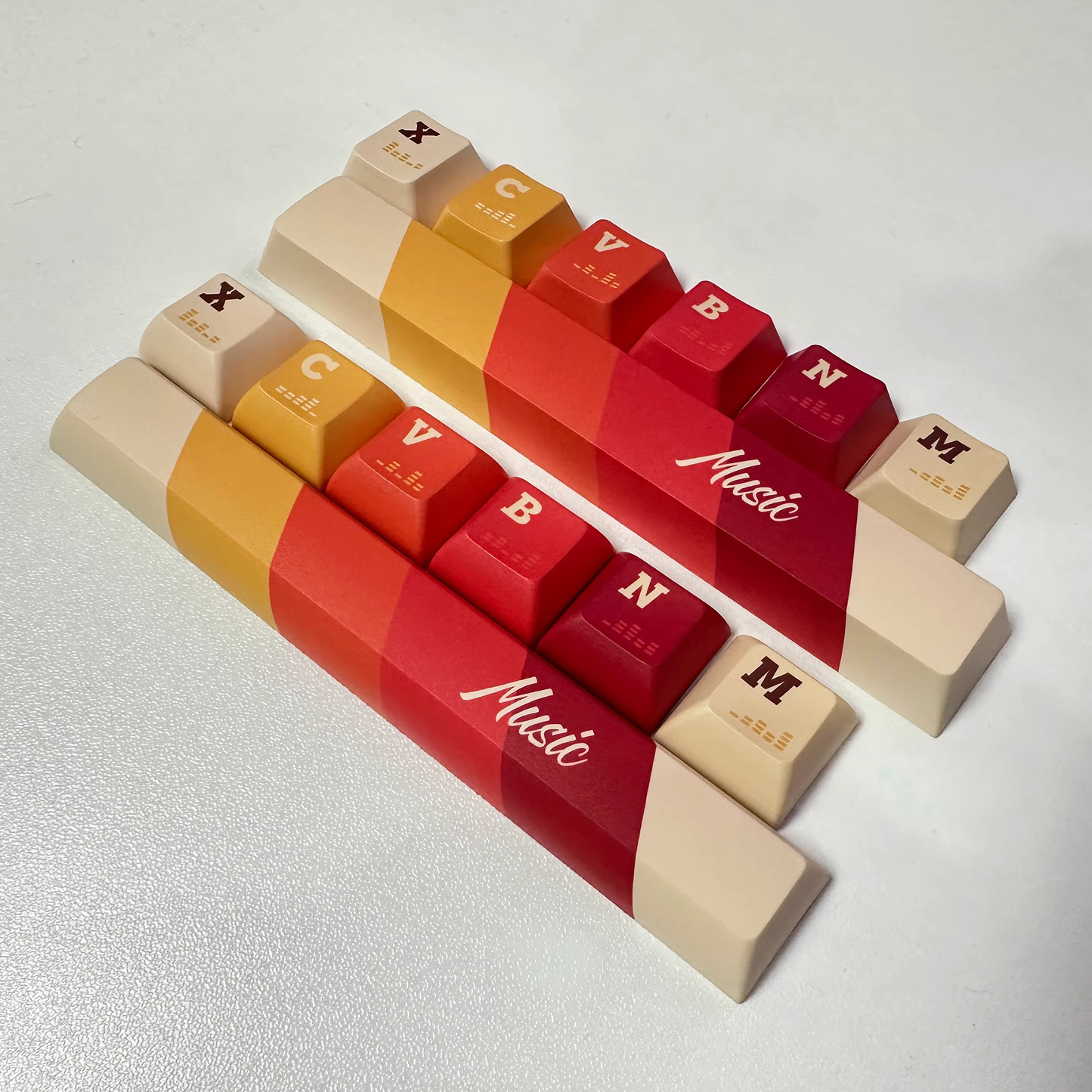 Retro Music Records Keycap Set