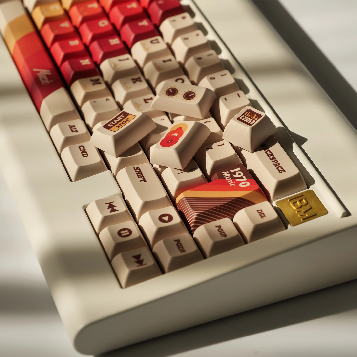 Retro Music Records Keycap Set