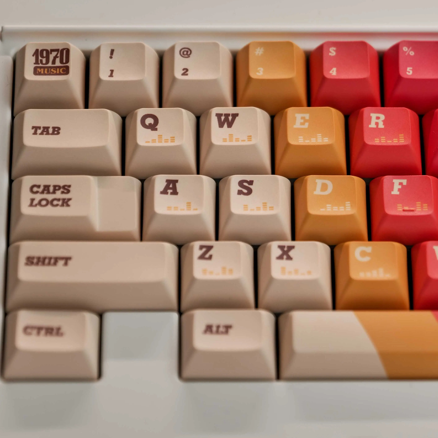 Retro Music Records Keycap Set