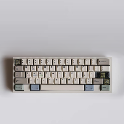 Retro Transparent Glitter Keycap Set
