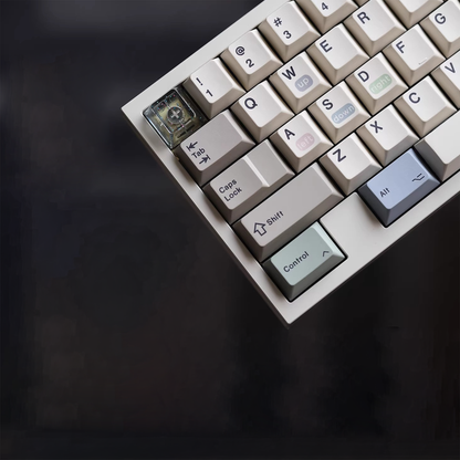 Retro Transparent Glitter Keycap Set