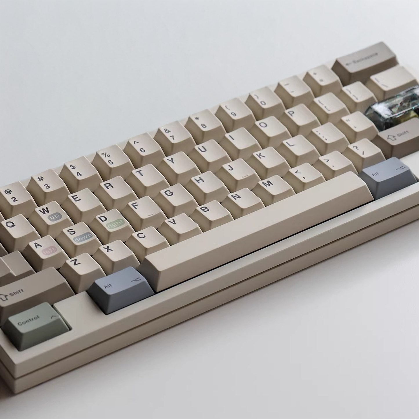 Retro Transparent Glitter Keycap Set