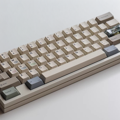 Retro Transparent Glitter Keycap Set