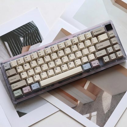 Retro Transparent Glitter Keycap Set