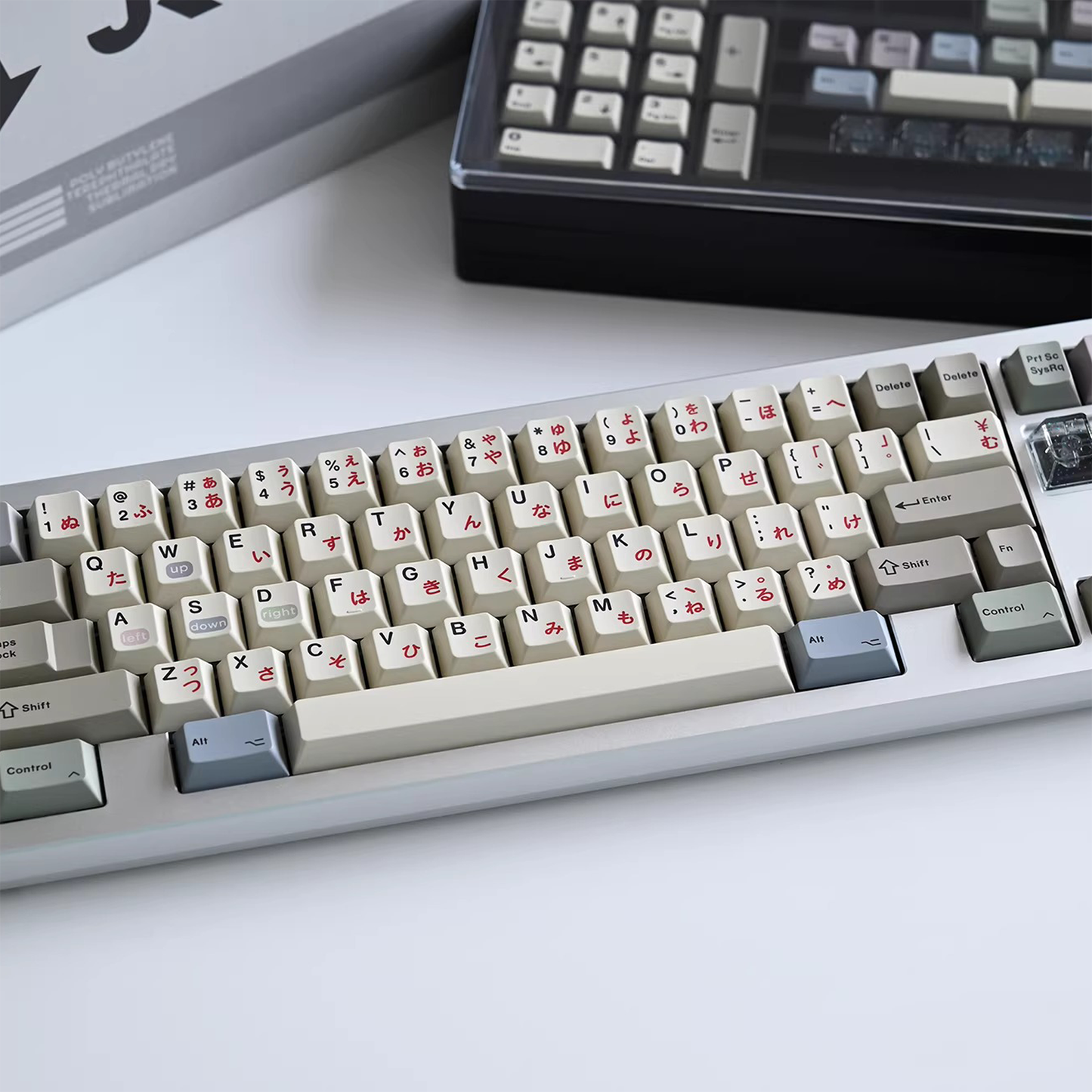 Retro Transparent Glitter Keycap Set