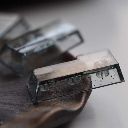 Retro Transparent Glitter Keycap Set