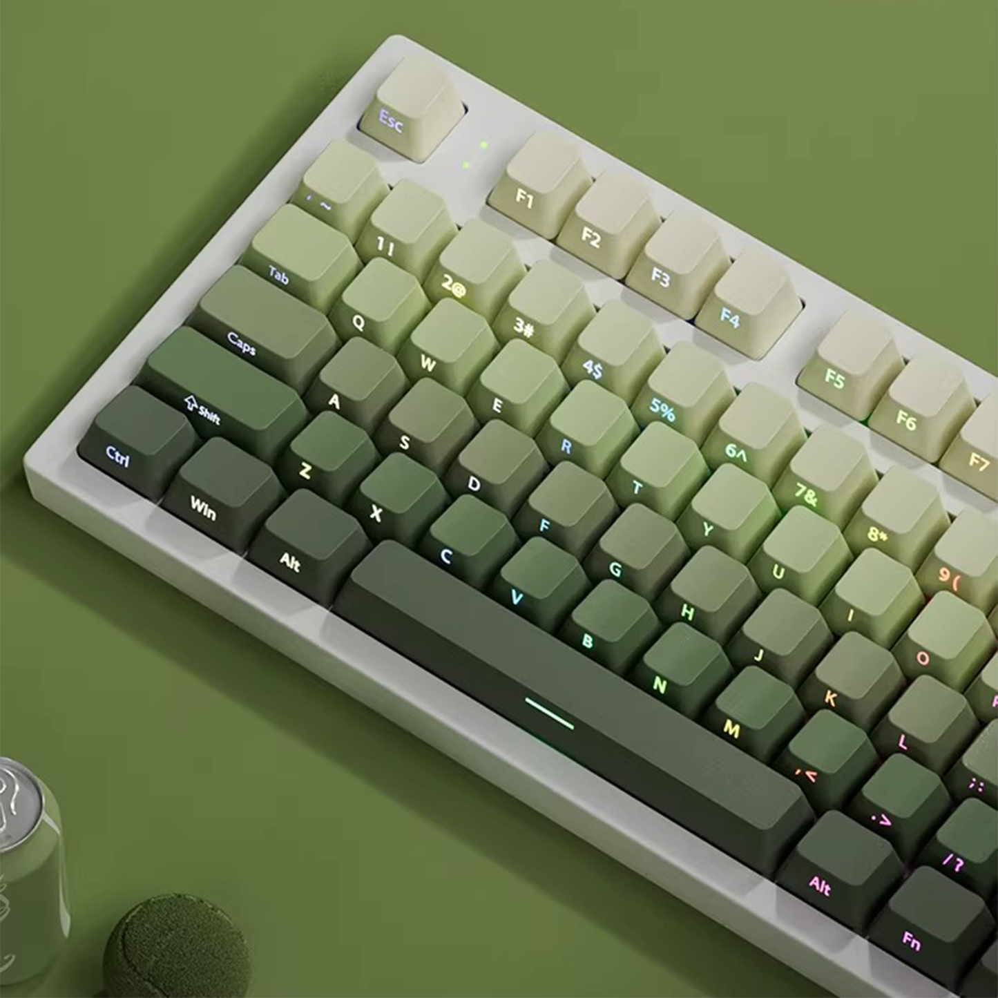 Serene Sage Side Print Gradient Keycap Set