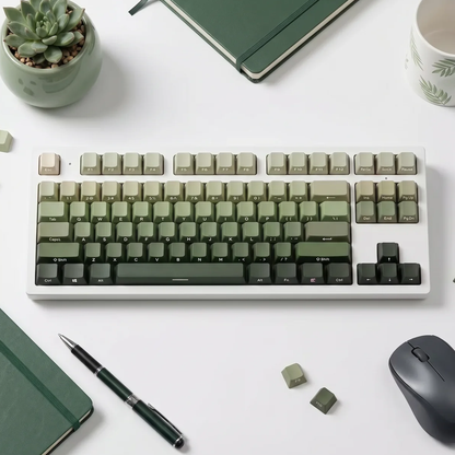Serene Sage Side Print Gradient Keycap Set