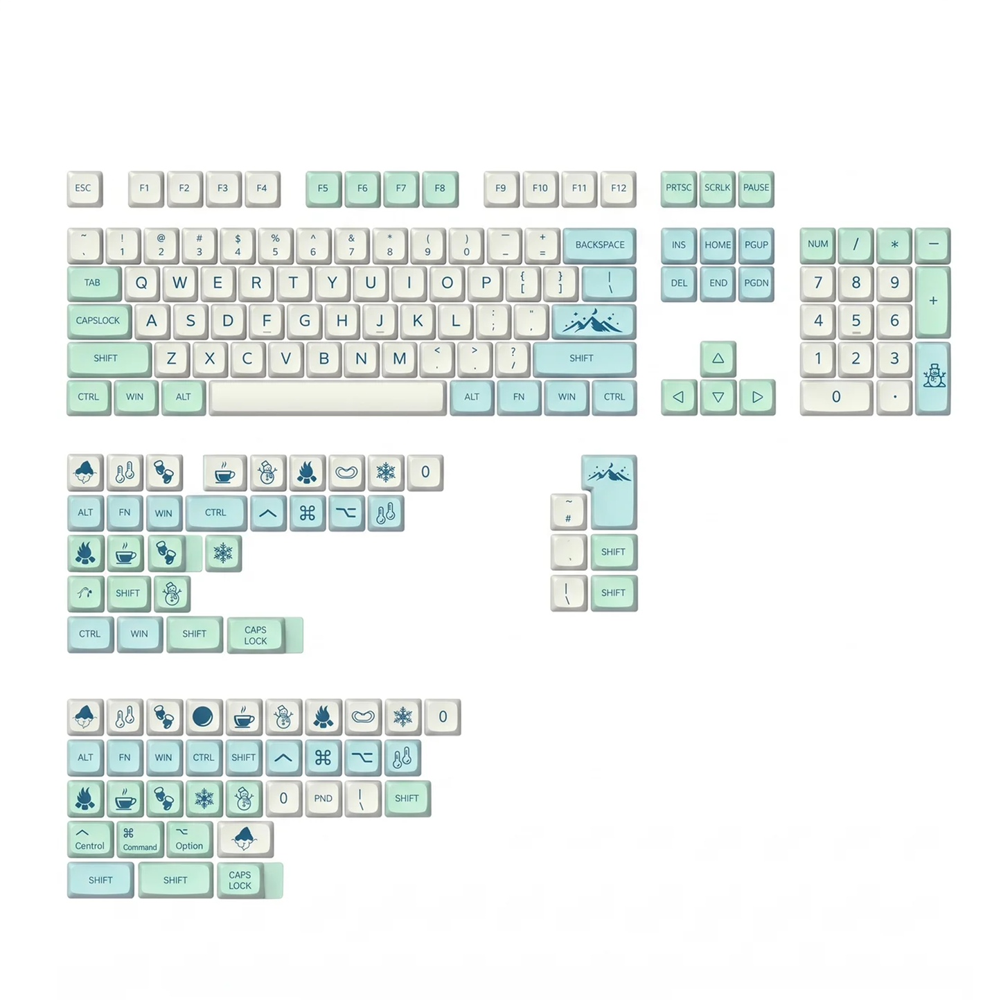 Snowcap Mountain Keycap Set