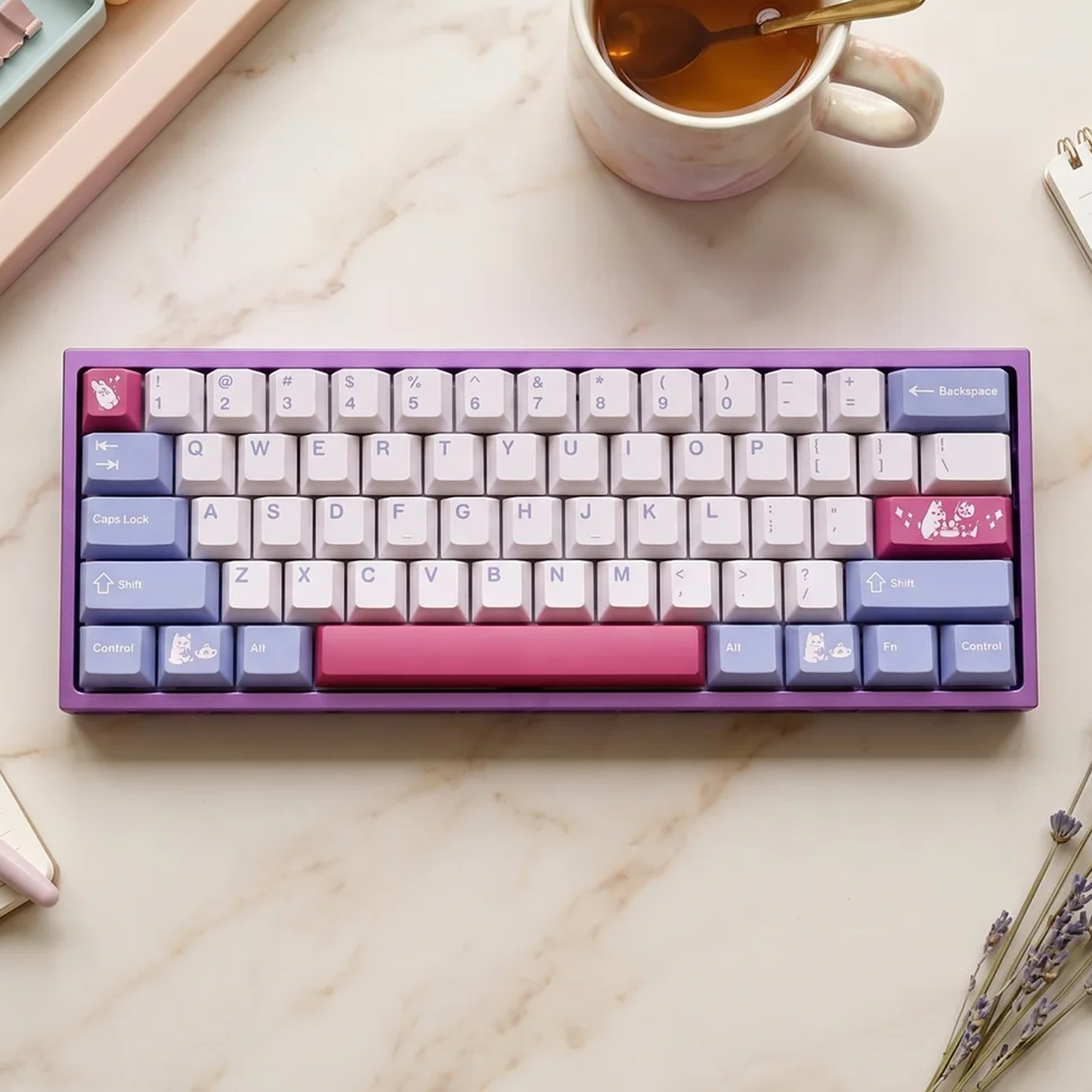 Space Rabbit Keycap Set