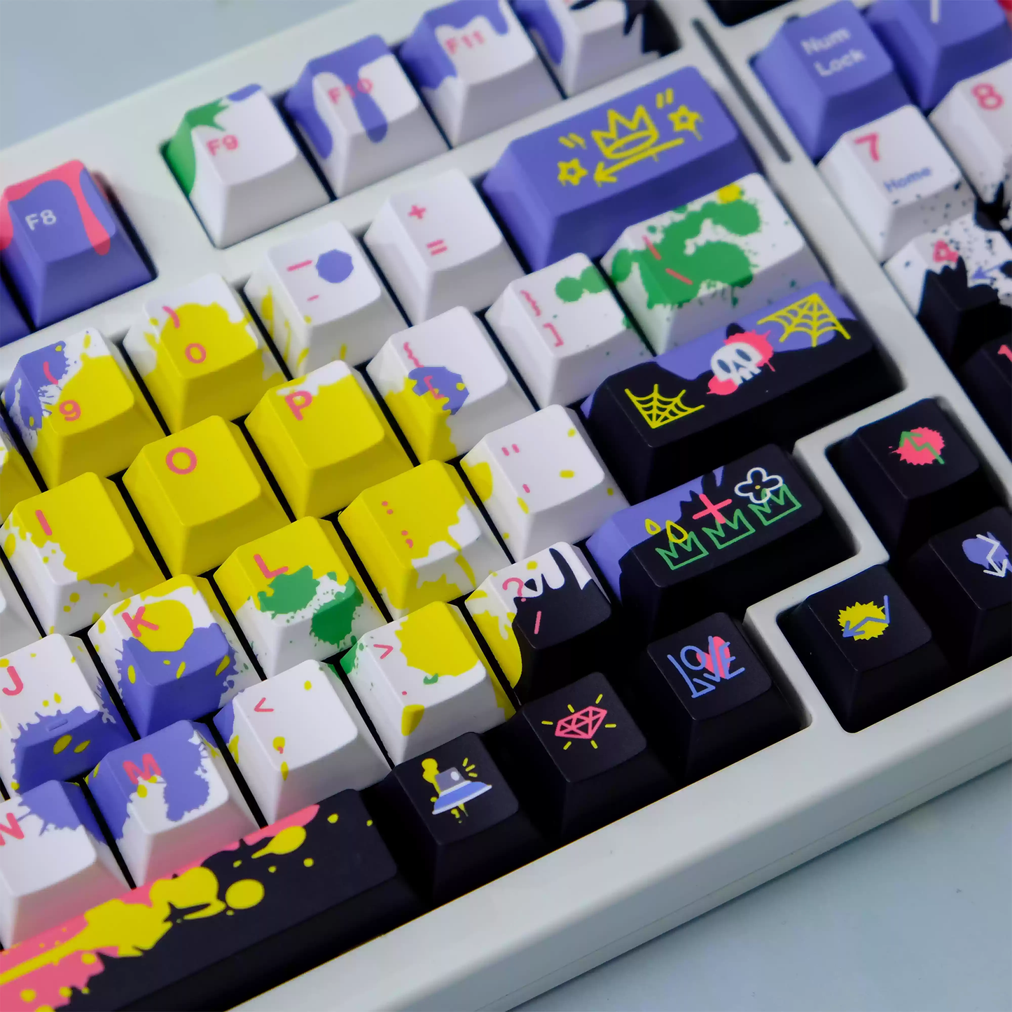 Splatter Graffiti Keycap Set