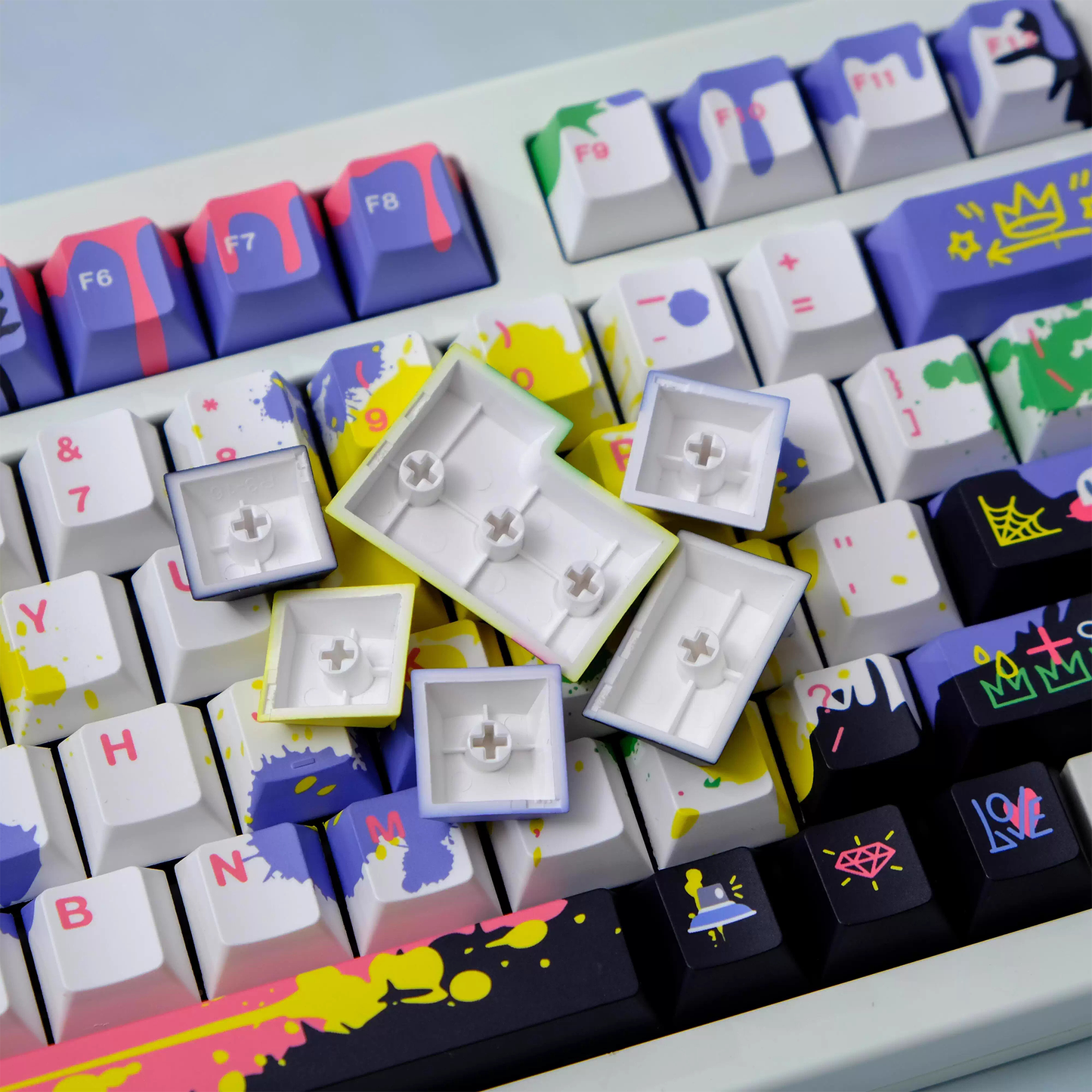 Splatter Graffiti Keycap Set