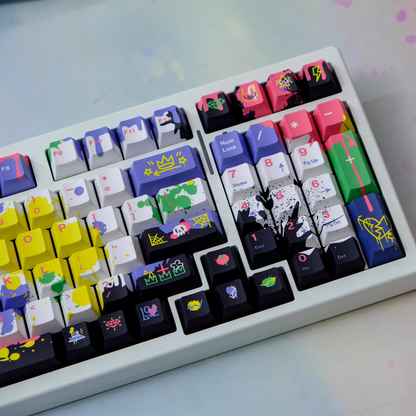 Splatter Graffiti Keycap Set