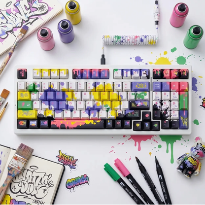 Splatter Graffiti Keycap Set