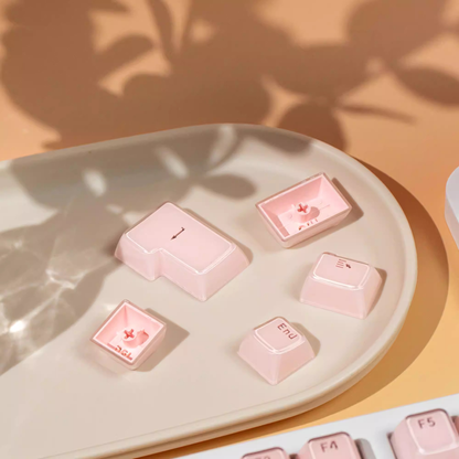 Strawberry Jelly Crystal Keycap Set