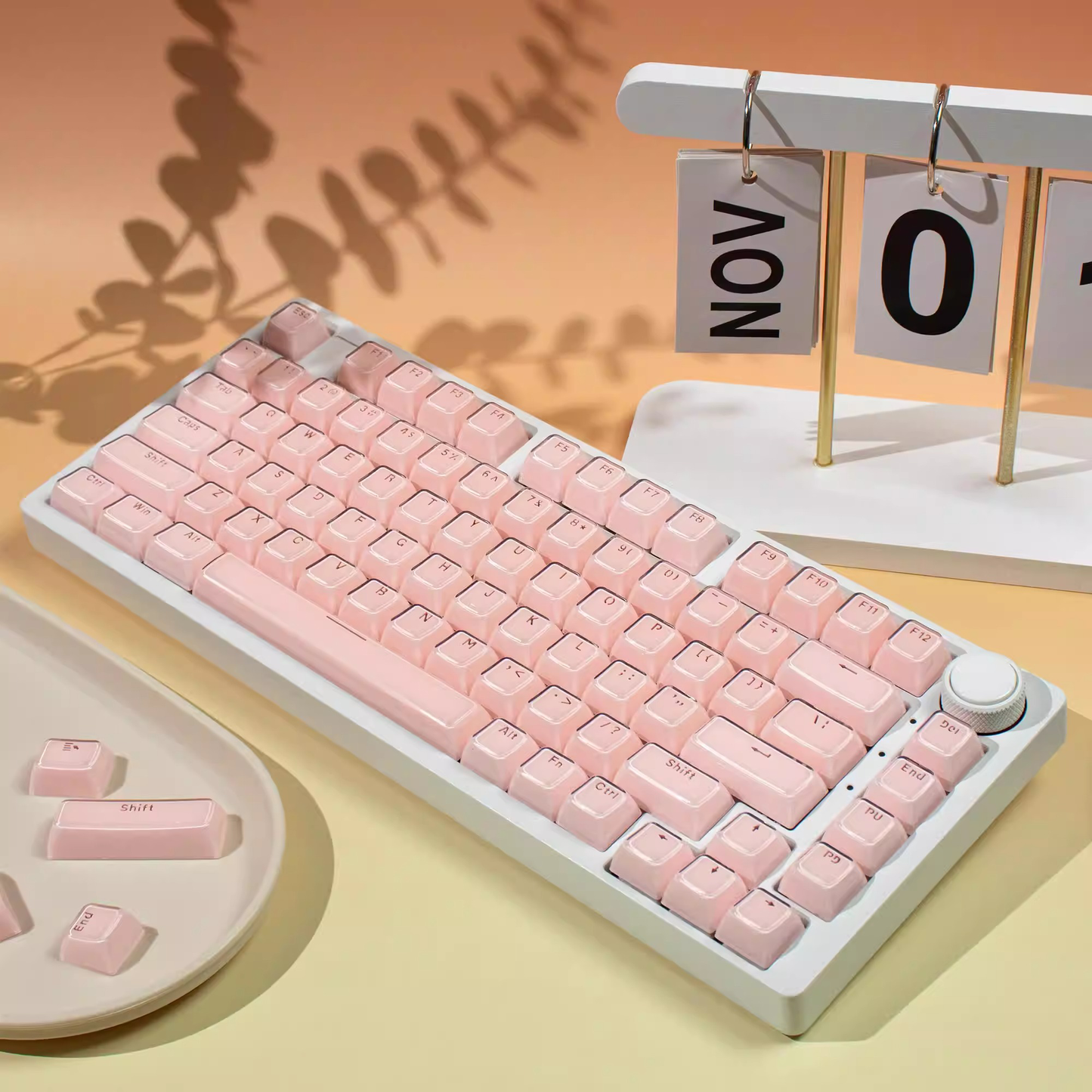 Strawberry Jelly Crystal Keycap Set