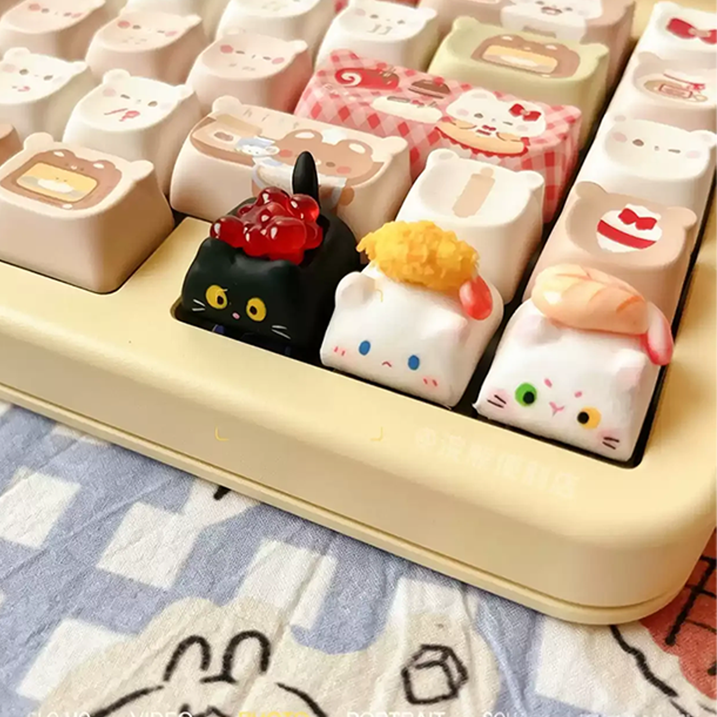 Sushi Cat Keycaps