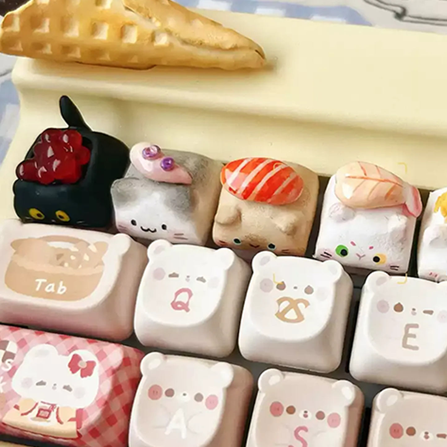 Sushi Cat Keycaps