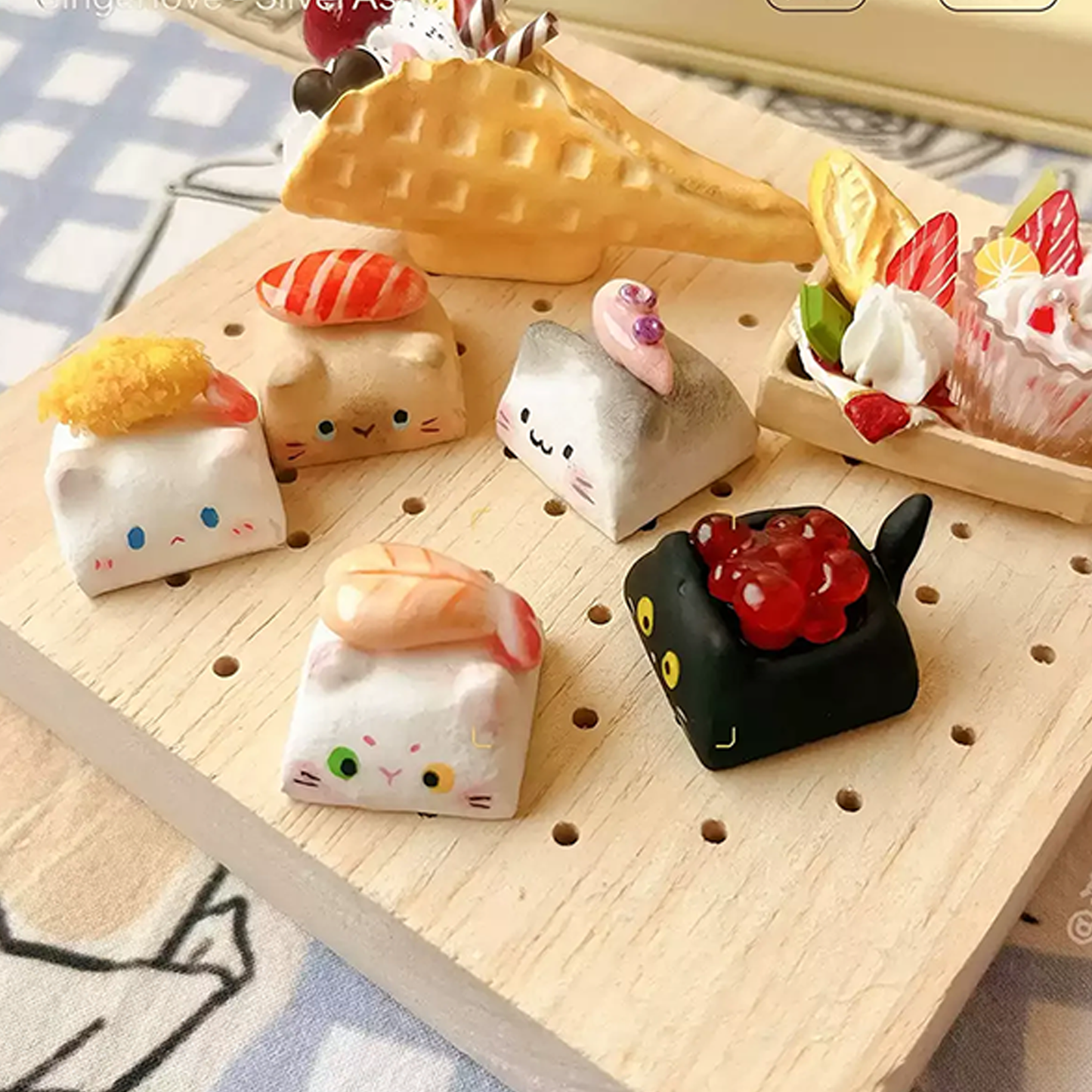 Sushi Cat Keycaps