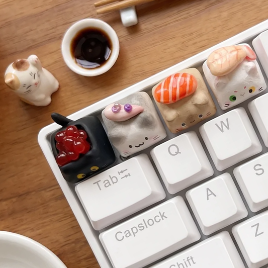 Sushi Cat Keycaps