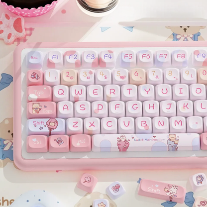 Sweet Marshmallow Keycap Set