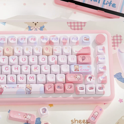 Sweet Marshmallow Keycap Set
