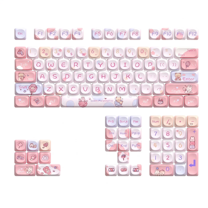 Sweet Marshmallow Keycap Set