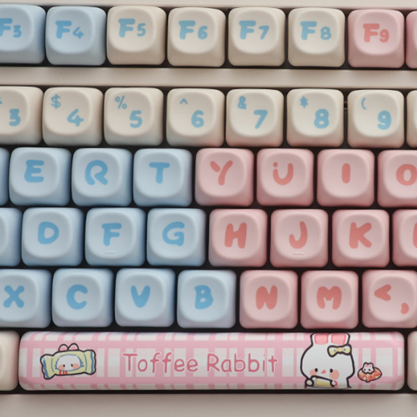 Sweet Toffee Rabbit Keycap Set