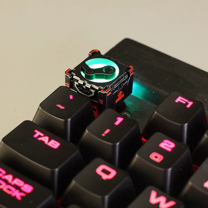 Translucent Steam Logo Keycaps
