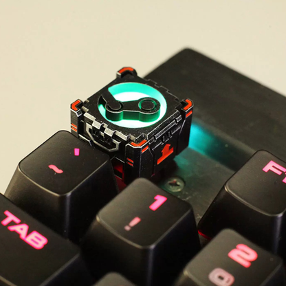 Translucent Steam Logo Keycaps
