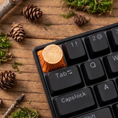 Tree Stump Keycaps