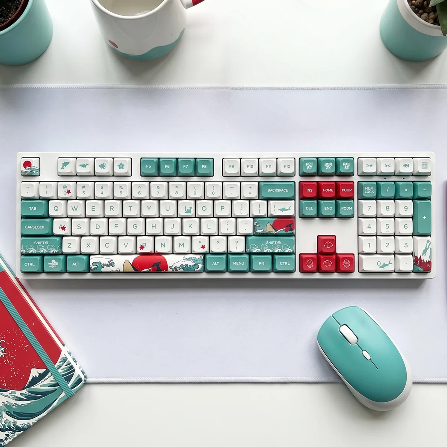 Ukiyo-e Coral Sea Keycap Set