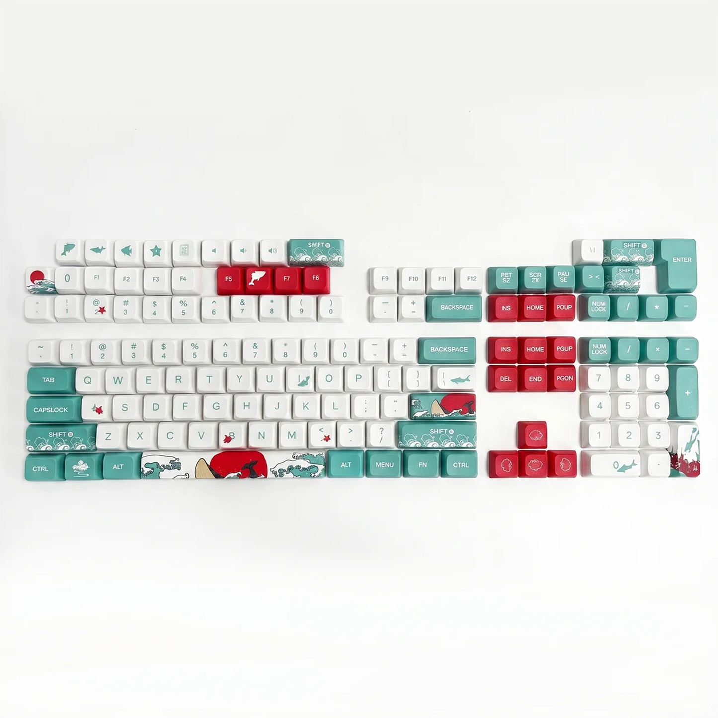 Ukiyo-e Coral Sea Keycap Set