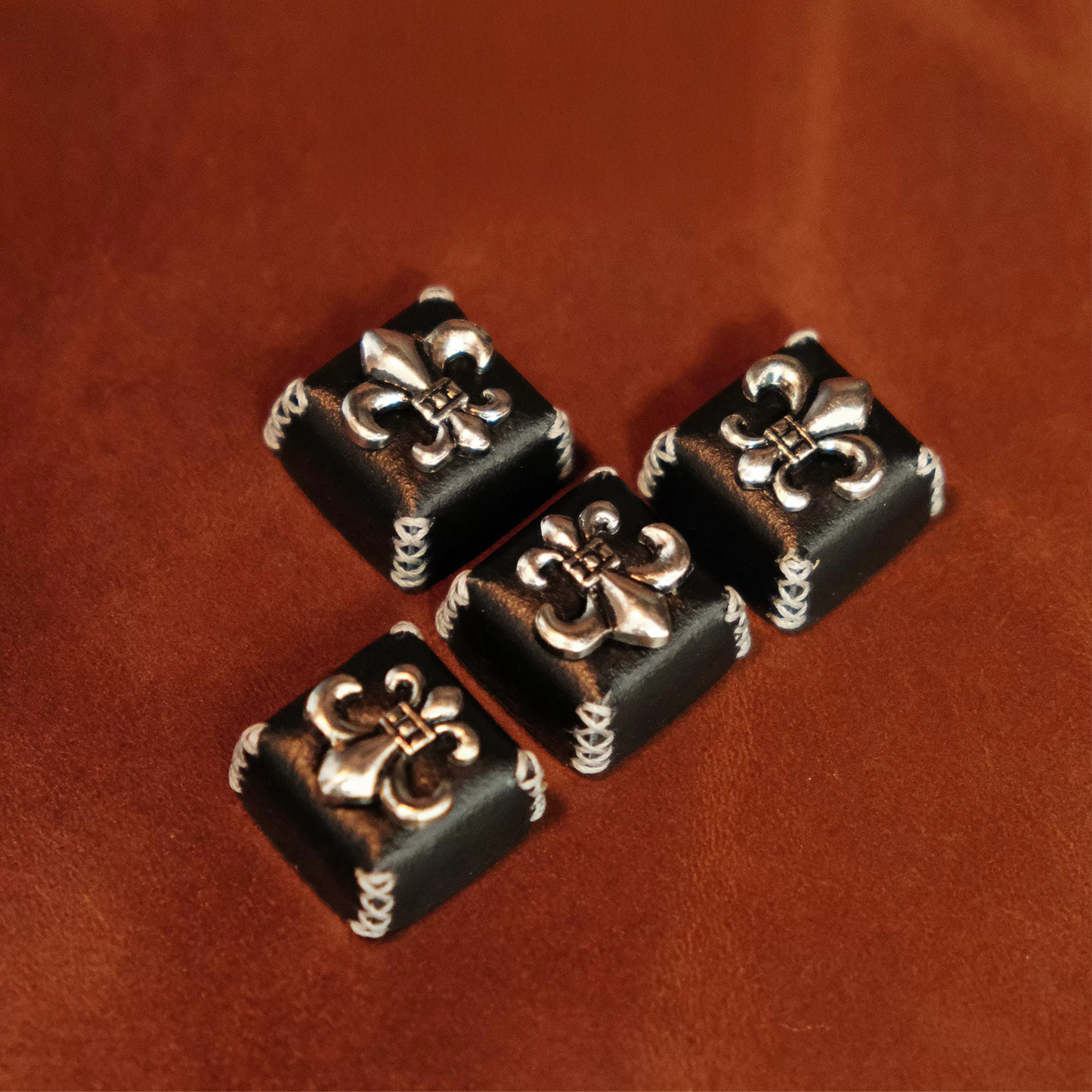Vintage Leather Motif Artisan Keycaps