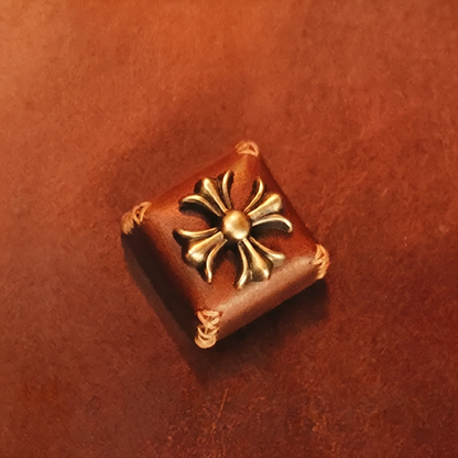 Vintage Leather Motif Artisan Keycaps