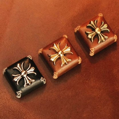 Vintage Leather Motif Artisan Keycaps