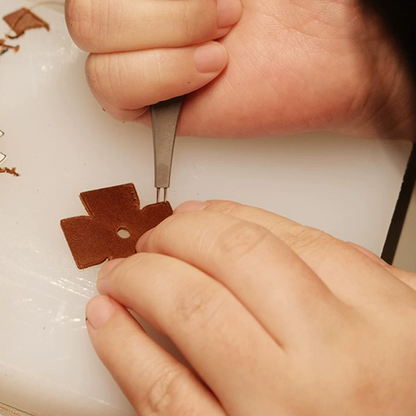 Vintage Leather Motif Artisan Keycaps