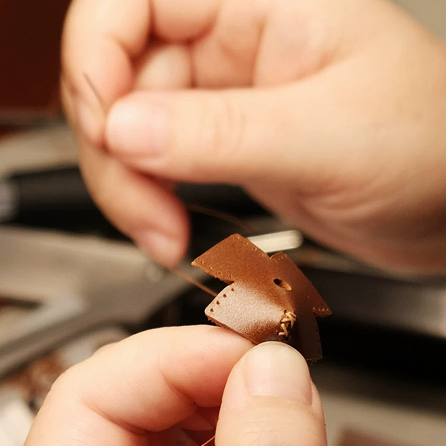 Vintage Leather Motif Artisan Keycaps