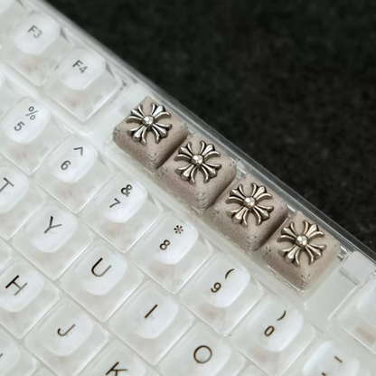Vintage Leather Motif Artisan Keycaps