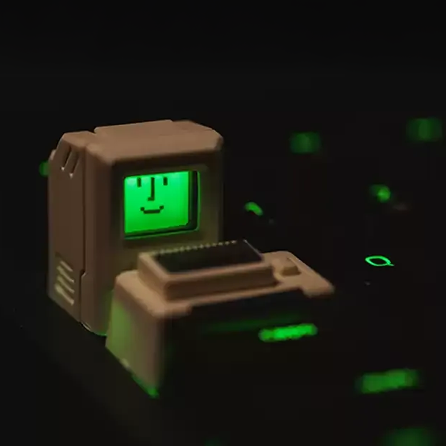 Vintage Macintosh Apple Computer Keycap