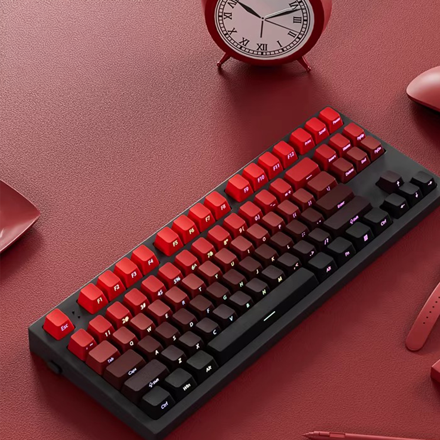 Volcanic Ash Gradient Side Print Keycap Set