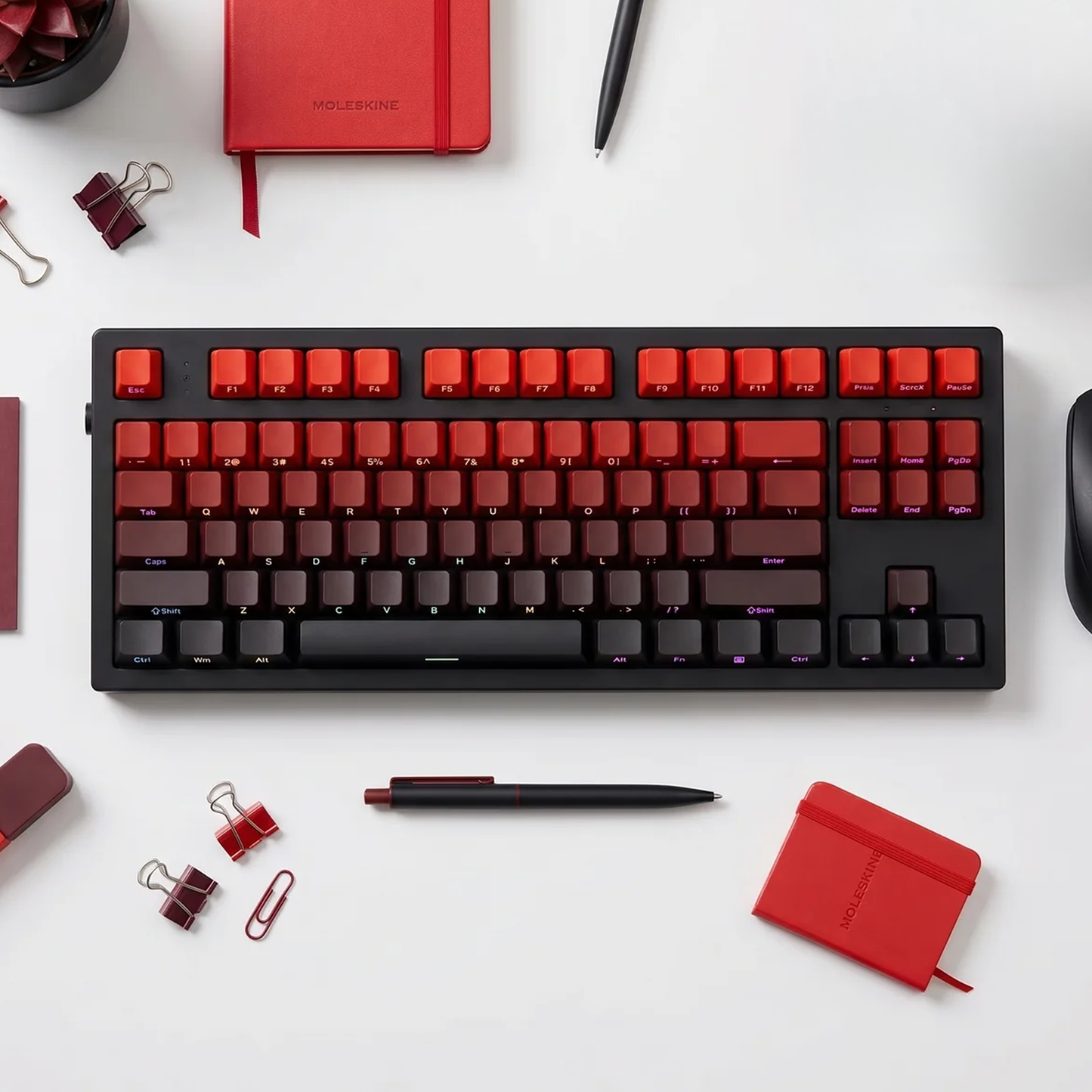 Volcanic Ash Gradient Side Print Keycap Set